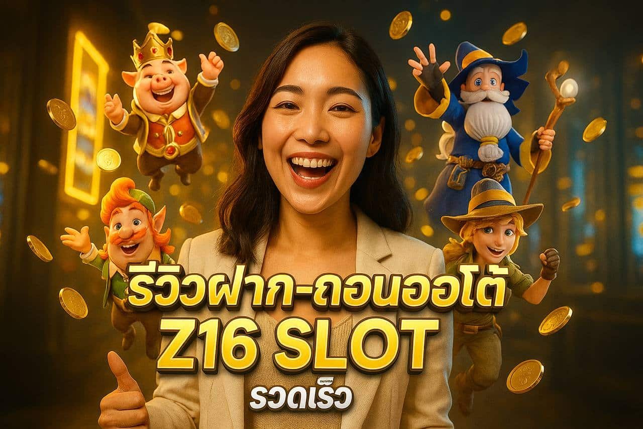 รีวิวฝาก-ถอนออโต้ Z16 SLOT รวดเร็ว